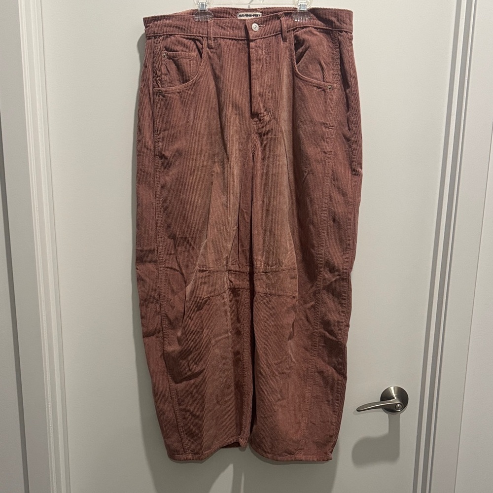 We The Free Good Luck Mid-Rise Barrel Jeans